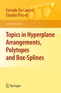 Cover: Topics in Hyperplane Arrangements, Polytopes and Box-Splines - Springer