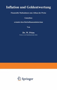 Abbildung von: Inflation und Geldentwertung - Springer