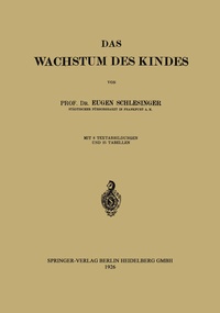 Abbildung von: Das Wachstum des Kindes - Springer