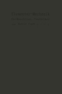 Abbildung von: Elementar-Mechanik für Maschinen-Techniker - Springer