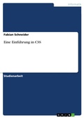 Abbildung von: Eine Einführung in CSS - GRIN Verlag