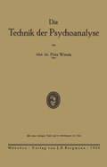 Cover: Die Technik der Psychoanalyse - Springer