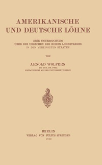 Abbildung von: Amerikanische und Deutsche Löhne - Springer