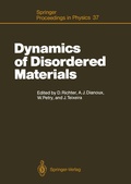 Cover: Dynamics of Disordered Materials - Springer