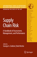 Cover: Supply Chain Risk - Springer