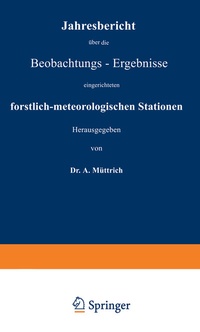 Abbildung von: Jahresbericht über die Beobachtungs-Ergebnisse - Springer