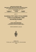 Cover: Kausalit&auml;t und Vitalismus vom Standpunkt der Denk&ouml;konomie - Springer