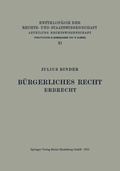 Cover: B&uuml;rgerliches Recht Erbrecht - Springer