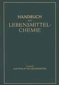 Cover: Alkoholische Genussmittel - Springer