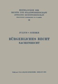 Cover: B&uuml;rgerliches Recht Sachenrecht - Springer