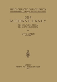 Enlarge image Cover: Der Moderne Dandy - Springer