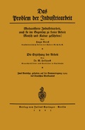 Cover: Das Problem der Industriearbeit - Springer