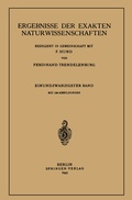 Cover: Ergebnisse der Exakten Naturwissenschaften - Springer