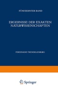 Cover: Ergebnisse der Exakten Naturwissenschaften - Springer