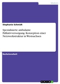 Cover: Konzeption einer Netzwerkstruktur f&uuml;r die spezialisierte ambulante Palliativversorgung in Westsachsen - GRIN Verlag