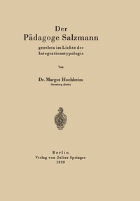 Abbildung von: Der Pädagoge Salzmann - Springer
