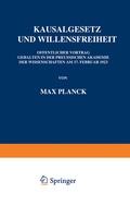 Cover: Kausalgesetz und Willensfreiheit - Springer
