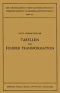 Cover: Tabellen zur Fourier Transformation - Springer