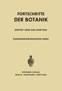 Cover: Fortschritte der Botanik - Springer