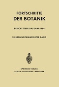 Cover: Fortschritte der Botanik - Springer