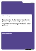 Cover: Lernsituation Baeckereifachverkaeufer/in - Grin Verlag