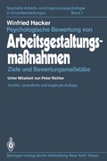 Cover: Psychologische Bewertung von Arbeitsgestaltungsma&szlig;nahmen - Springer