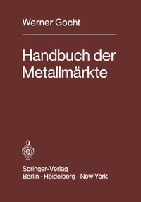 Enlarge image Cover: Handbuch der Metallmärkte - Springer