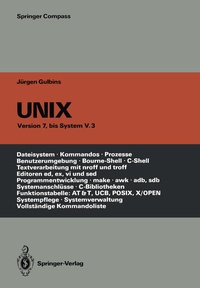 Enlarge image Cover: UNIX - Springer