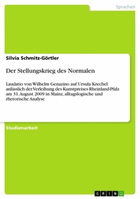 Abbildung von: Der Stellungskrieg des Normalen - GRIN Verlag