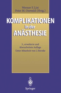 Abbildung von: Komplikationen in der Anästhesie - Springer