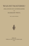 Cover: Was ist Materie? - Springer