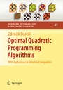 Cover: Optimal Quadratic Programming Algorithms - Springer