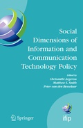 Cover: Social Dimensions of Information and Communication Technology Policy - Springer