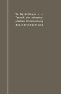 Abbildung von: Technik der mikroskopischen Untersuchung des Nervensystems - Springer