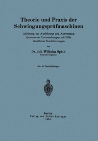 Abbildung von: Theorie und Praxis der Schwingungsprüfmaschinen - Springer