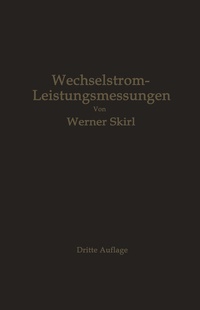 Abbildung von: Wechselstrom-Leistungsmessungen - Springer