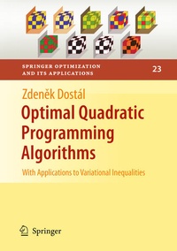 Enlarge image Cover: Optimal Quadratic Programming Algorithms - Springer