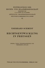 Cover: Rechtsentwicklung in Preussen - Springer