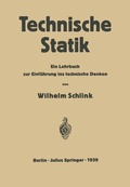 Cover: Technische Statik - Springer