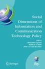 Cover: Social Dimensions of Information and Communication Technology Policy - Springer