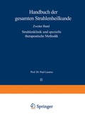 Cover: Strahlenklinik und spezielle therapeutische Methodik - Springer