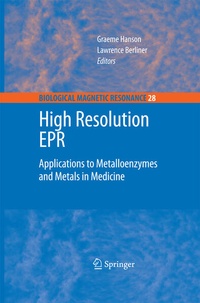 Enlarge image Cover: High Resolution EPR - Springer