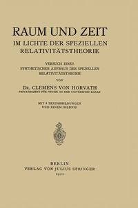 Abbildung von: Raum und Zeit im Lichte der Speziellen Relativitätstheorie - Springer