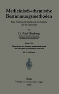 Abbildung von: Medizinisch = chemische Bestimmungsmethoden - Springer