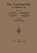 Cover: Das Jugendgericht in Frankfurt a. M. - Springer