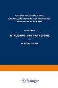 Cover: Vitalismus und Pathologie - Springer