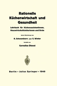 Abbildung von: Rationelle Küchenwirtschaft und Gesundheit - Springer