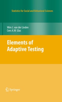 Enlarge image Cover: Elements of Adaptive Testing - Springer