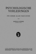 Cover: Psychologische Vorlesungen - Springer
