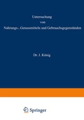 Cover: Untersuchung von Nahrungs-, Genussmitteln und Gebrauchsgegenst&auml;nden - Springer